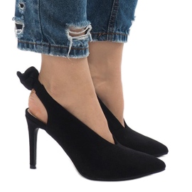 Tacco LB-330 in camoscio nero
