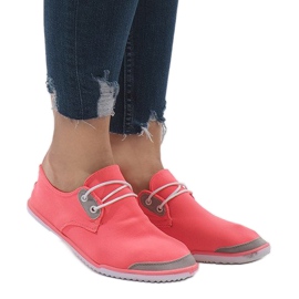 Sneakers slip-on rosa 288-86 in lycra multicolore