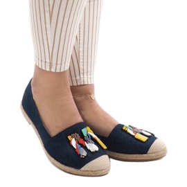 Espadrillas blu navy, jeans H88-5