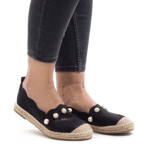 Espadrillas nere A7-002 nero