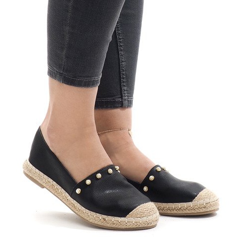 Espadrillas nere A7-001 nero