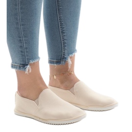 Sneakers slip-on in Lycra 315-3 beige
