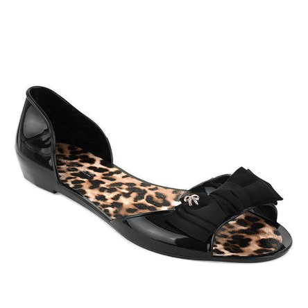 Ballerine in gomma melissa nere con fiocco DD506-1 nero
