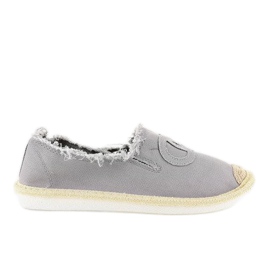 Espadrillas slip-on grigie NB273P-3 grigio