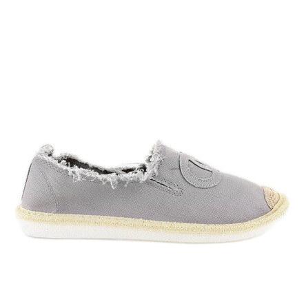 Espadrillas slip-on grigie NB273P-3 grigio