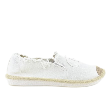 Espadrillas slip-on bianche NB273P-3 bianca