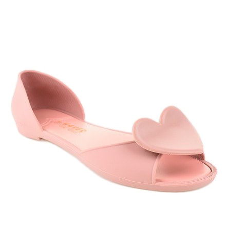 Ballerine in gomma rosa melissa con cuore KM121-24