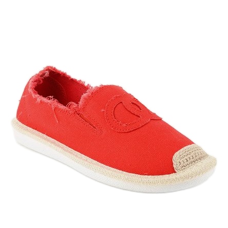 Espadrillas slip-on rosse XY2618-4 rosso