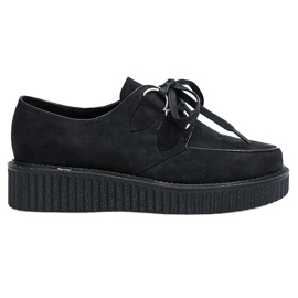 Stivali Creepers On The Rose Black Platform nero