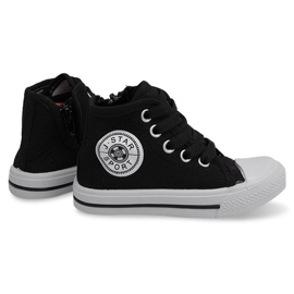 Sneakers alte per bambini Y1312 nere nero