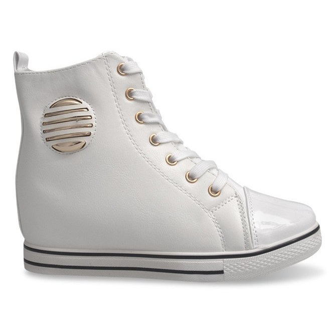 Sneakers alla moda B118 bianche bianca