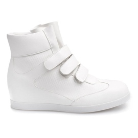 Sneakers con zeppa alla moda JT3 bianche bianco