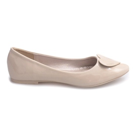 Ballerine Laccate Con Cuori 4003 Beige