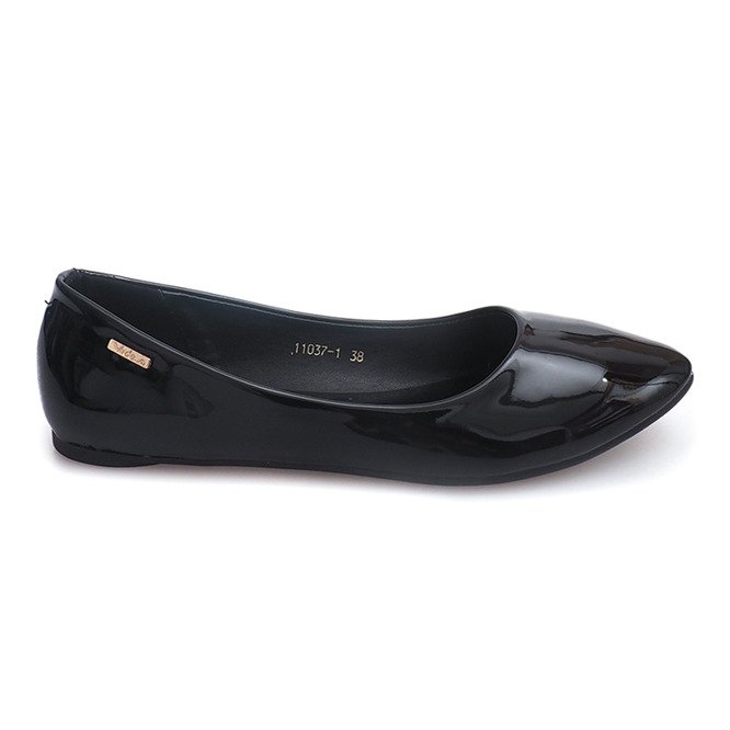 Ballerine laccate 11037 Nero
