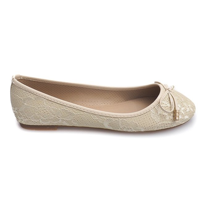 Ballerine in pizzo 02059 Beige
