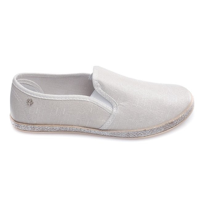 Shiny Sneakers Espadrillas B740 Bianco bianca
