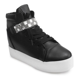 Sneakers con zeppa alta 51113 Nere nero