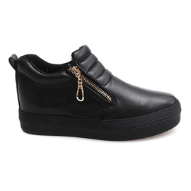 Sneakers con zeppa alta Creepers H42 Nero