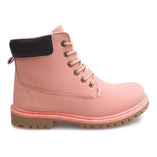 Stivali autunno in legno B788 rosa