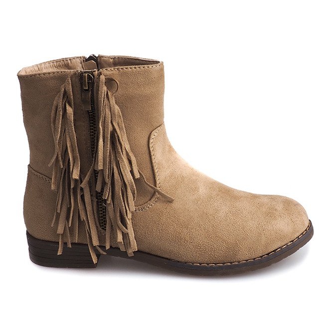 Caldi stivaletti in pelle scamosciata Boho RMB-19 Khaki cachi