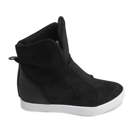 Sneakers con zeppa TL088 Nere nero