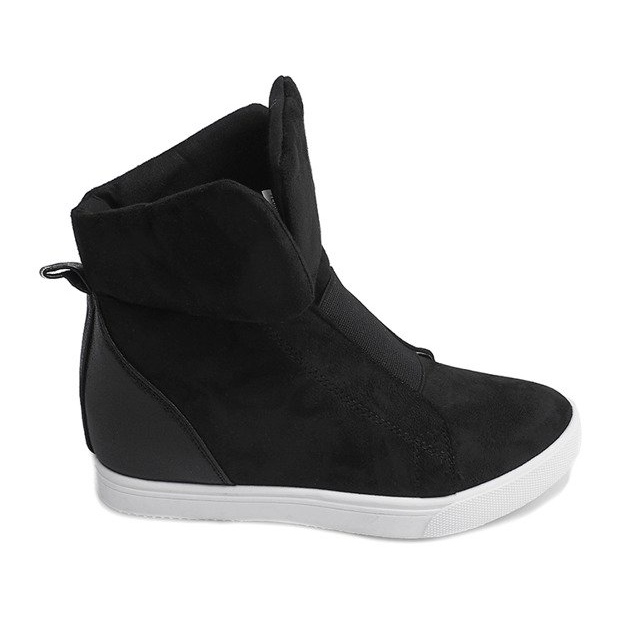 Sneakers con zeppa TL088 Nere nero