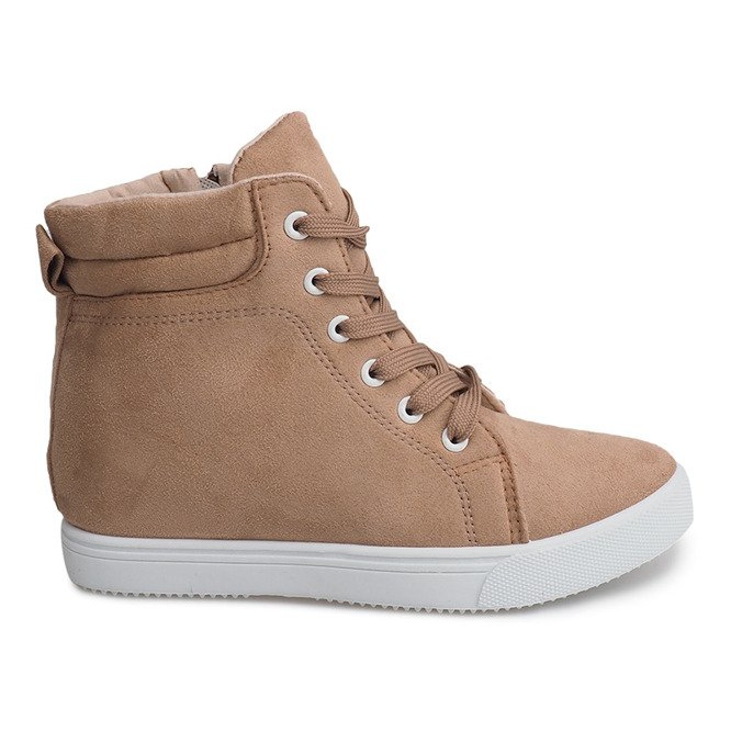 Sneakers con zeppa TL089 Beige