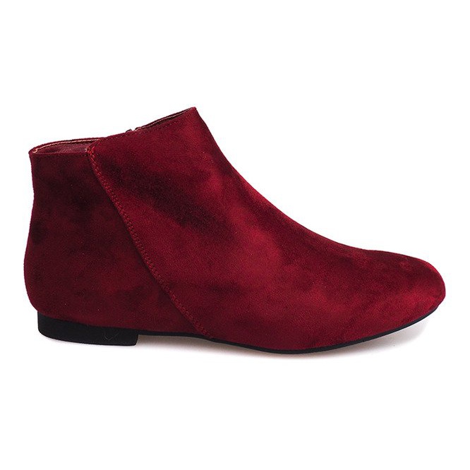 Stivaletti in camoscio Stivaletti Chelsea 7-106 Rosso