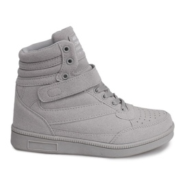 Sneakers con zeppa grigie XW33268 grigio