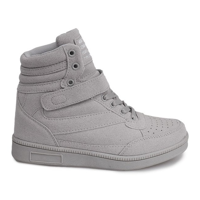 Sneakers con zeppa grigie XW33268 grigio
