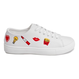 Sneakers 16106 White Stamps Patch bianco
