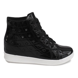 Sneakers con zeppa YD-61 Nere nero