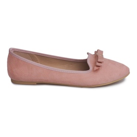 Ballerine Scamosciate Con Fiocco 1188-20 Rosa