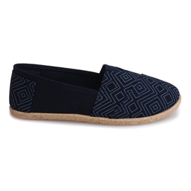 Espadrillas di lino B211-3 Sneakers blu