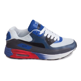 Sneakers Sportive B49-4 Bianco nero multicolore