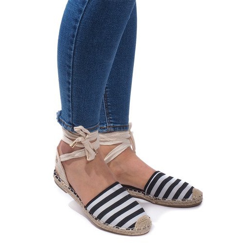 Sandali Espadrillas Ballerine 6368 Nero