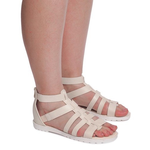 Sandali romani LEI-109 Beige