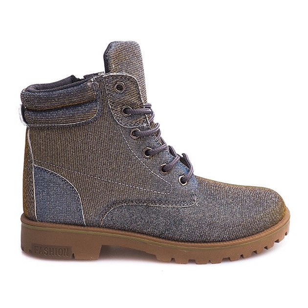 Timberki Trapezio TL042-13 GRIGIO / MARRONE