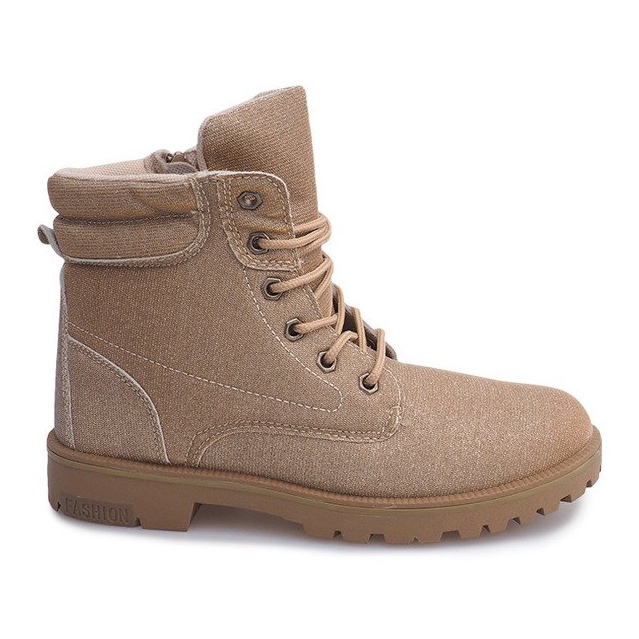 Timberki Trapezio TL042-12 ORO / MARRONE d'oro