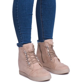 Sneakers con zeppa 1867 Beige