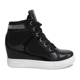 Sneakers con zeppa A-35 Nere nero