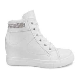Sneakers con zeppa A-35 Bianco bianca