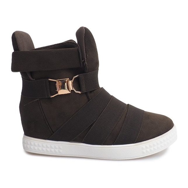 Sneakers con zeppa 669 Oliva verde