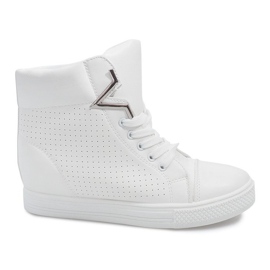 Sneakers con zeppa 29332-2 Bianco bianca