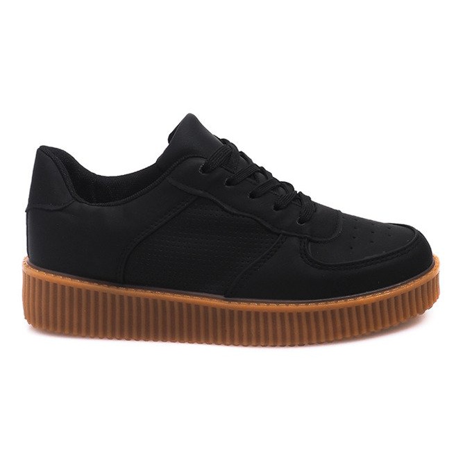 Stivali Creepers Sulla Piattaforma B3136B-SP Nero