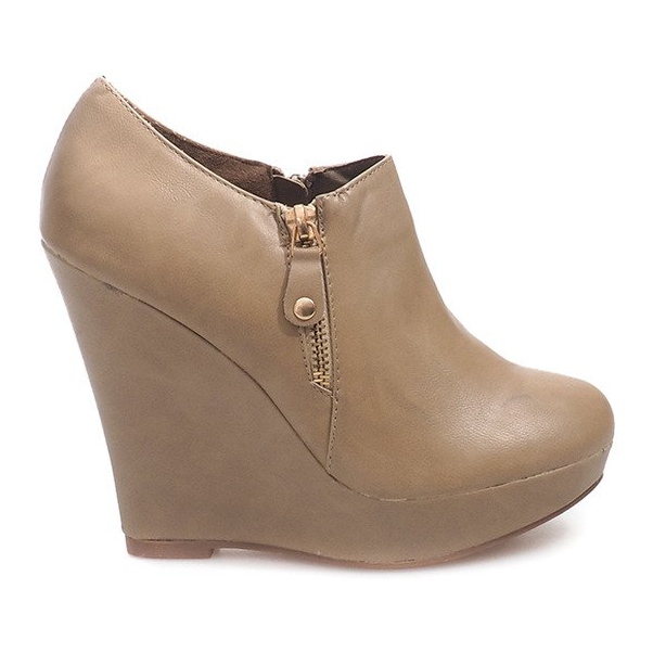 Stivali con zeppa con zeppa B160 Khaki multicolore