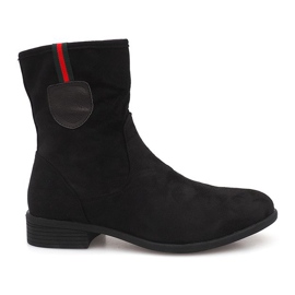Stivaletti in pelle scamosciata Jodhpur PT9853 Nero