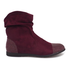 Stivaletti in camoscio Stivaletti Jodhpur B03 Rosso
