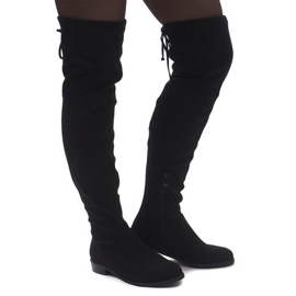 Stivali in camoscio 30701 Nero