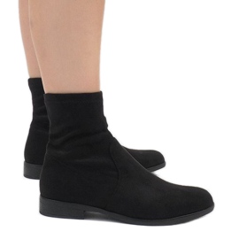 Stivaletti in pelle scamosciata Jodhpur XQ99 Nero